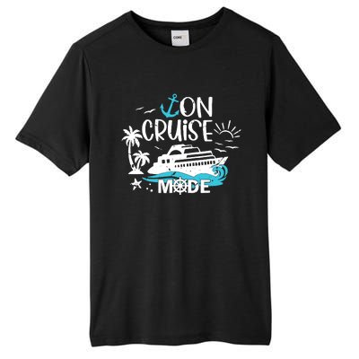 On Cruise Mode Family Vacation Matching Ferry Cruising Trip Tall Fusion ChromaSoft Performance T-Shirt