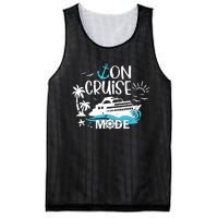 On Cruise Mode Family Vacation Matching Ferry Cruising Trip Mesh Reversible Basketball Jersey Tank