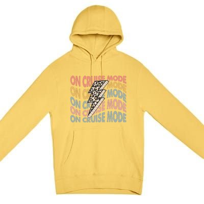 On Cruise Mode Cool Summer Vacation Premium Pullover Hoodie