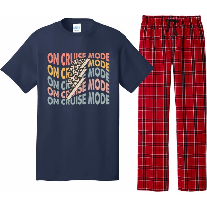 On Cruise Mode Cool Summer Vacation Pajama Set