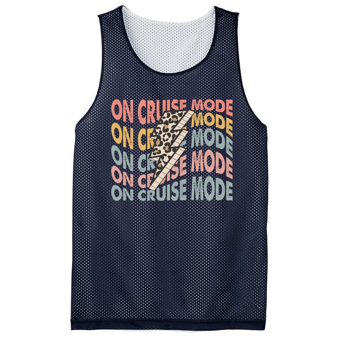 On Cruise Mode Cool Summer Vacation Mesh Reversible Basketball Jersey Tank