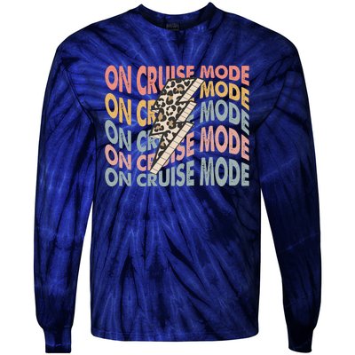 On Cruise Mode Cool Summer Vacation Tie-Dye Long Sleeve Shirt