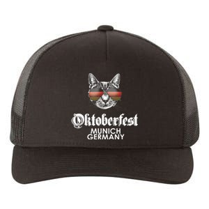 Oktoberfest Cat Munich Germany Yupoong Adult 5-Panel Trucker Hat