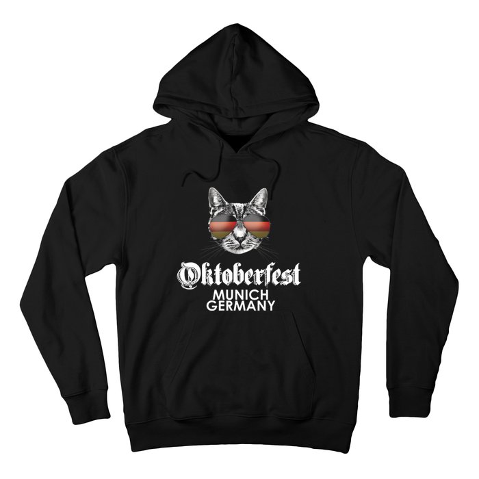 Oktoberfest Cat Munich Germany Hoodie