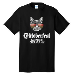 Oktoberfest Cat Munich Germany Tall T-Shirt