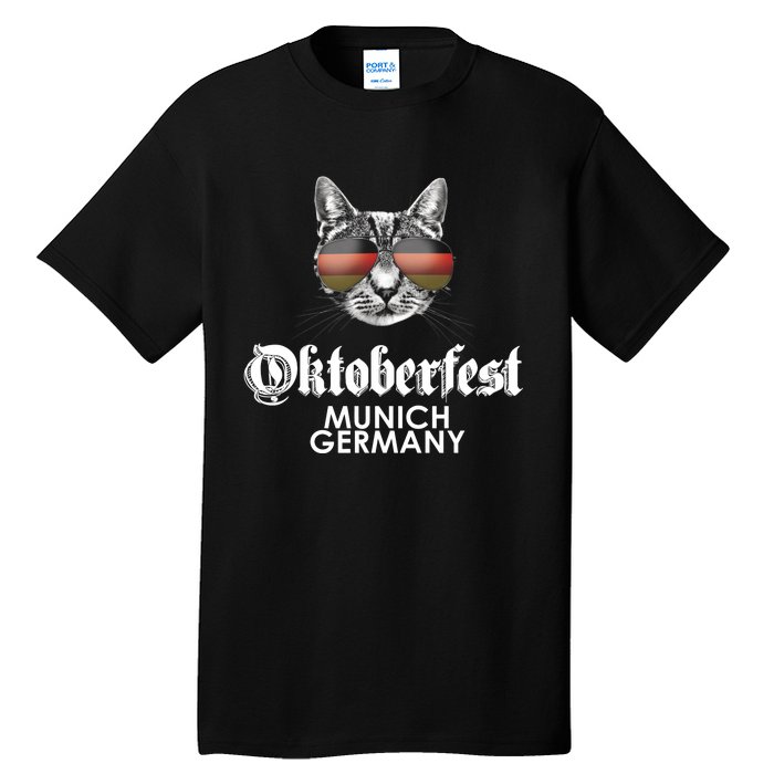 Oktoberfest Cat Munich Germany Tall T-Shirt