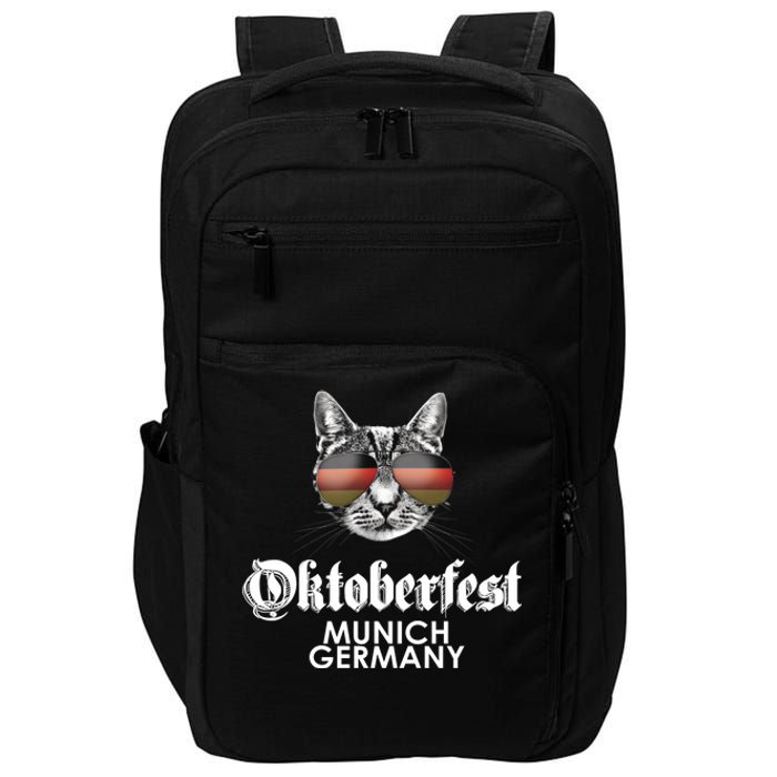 Oktoberfest Cat Munich Germany Impact Tech Backpack