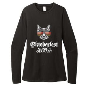 Oktoberfest Cat Munich Germany Womens CVC Long Sleeve Shirt