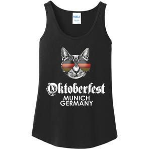 Oktoberfest Cat Munich Germany Ladies Essential Tank