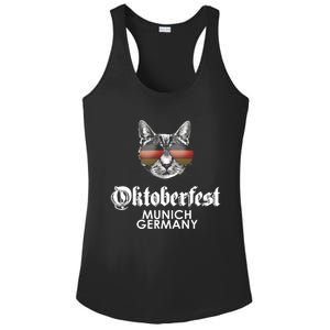 Oktoberfest Cat Munich Germany Ladies PosiCharge Competitor Racerback Tank