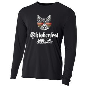 Oktoberfest Cat Munich Germany Cooling Performance Long Sleeve Crew