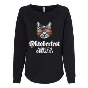 Oktoberfest Cat Munich Germany Womens California Wash Sweatshirt