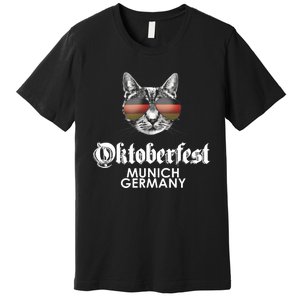 Oktoberfest Cat Munich Germany Premium T-Shirt