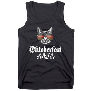 Oktoberfest Cat Munich Germany Tank Top