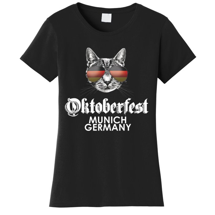 Oktoberfest Cat Munich Germany Women's T-Shirt