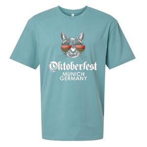 Oktoberfest Cat Munich Germany Sueded Cloud Jersey T-Shirt