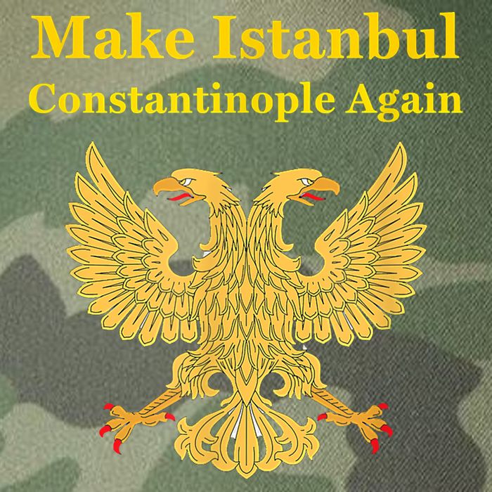 Orthodox Christian Make Istanbul Constantinople Again Legacy Tie Dye Trucker Hat