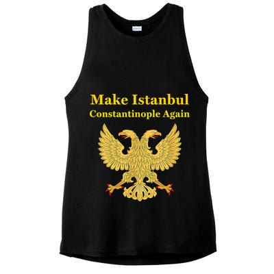 Orthodox Christian Make Istanbul Constantinople Again Ladies PosiCharge Tri-Blend Wicking Tank