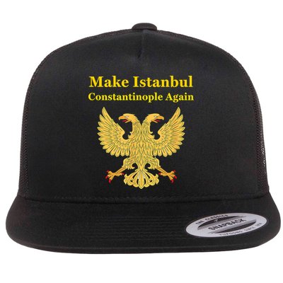 Orthodox Christian Make Istanbul Constantinople Again Flat Bill Trucker Hat
