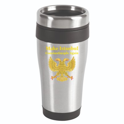 Orthodox Christian Make Istanbul Constantinople Again 16oz Travel Tumbler