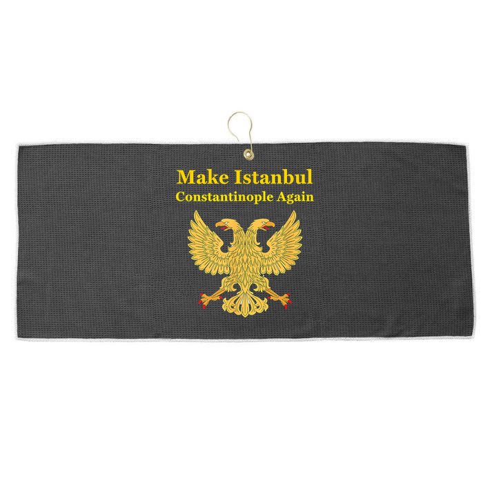 Orthodox Christian Make Istanbul Constantinople Again Large Microfiber Waffle Golf Towel