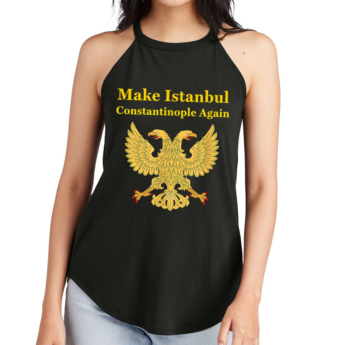 Orthodox Christian Make Istanbul Constantinople Again Women's Perfect Tri Rocker Tank