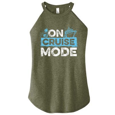 On Cruise Mode Cruise Vacation Family Cruising Women's Perfect Tri Rocker Tank