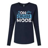 On Cruise Mode Cruise Vacation Family Cruising Womens Cotton Relaxed Long Sleeve T-Shirt