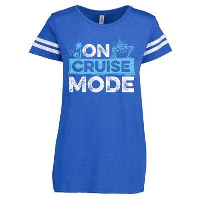 On Cruise Mode Cruise Vacation Family Cruising Enza Ladies Jersey Football T-Shirt