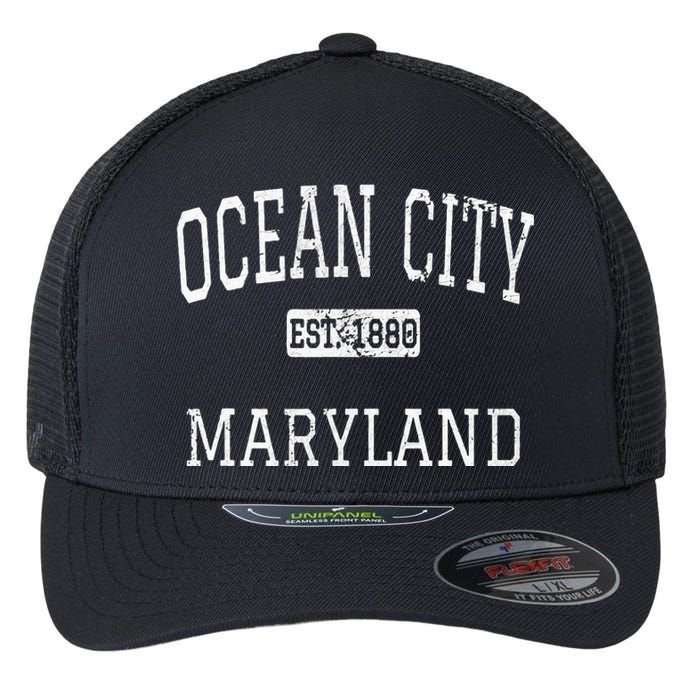 Ocean City Maryland MD Vintage Flexfit Unipanel Trucker Cap