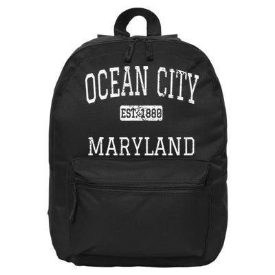 Ocean City Maryland MD Vintage 16 in Basic Backpack