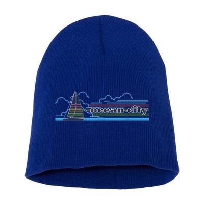 Ocean City Maryland Beach Day Sun and Fun Summer Apparel Short Acrylic Beanie