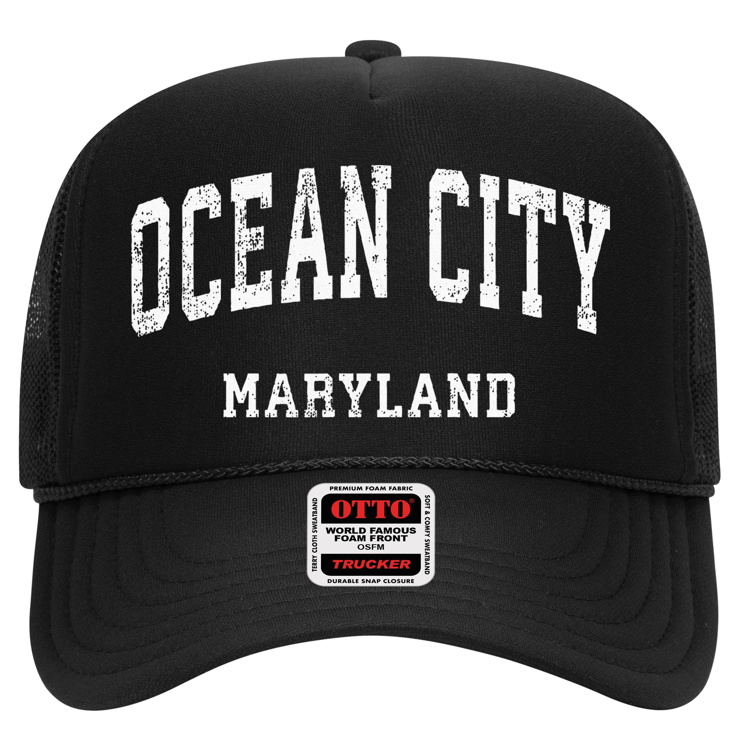Ocean City Maryland MD Vintage Athletic Sports Design Hat