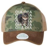 Oia Cat Meme I Wake Up Engage In Tomfoolery Oiia Cat Spinnin Legacy Tie Dye Trucker Hat