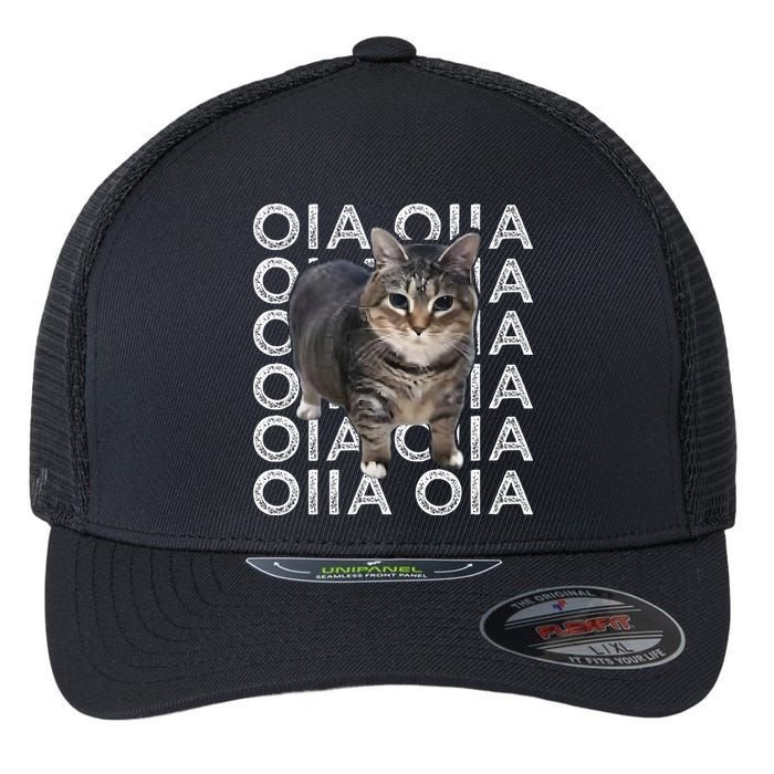 Oia Cat Meme I Wake Up Engage In Tomfoolery Oiia Cat Spinnin Flexfit Unipanel Trucker Cap