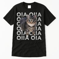 Oia Cat Meme I Wake Up Engage In Tomfoolery Oiia Cat Spinnin Tall T-Shirt