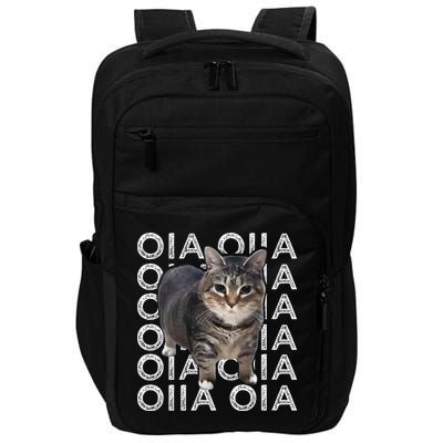 Oia Cat Meme I Wake Up Engage In Tomfoolery Oiia Cat Spinnin Impact Tech Backpack