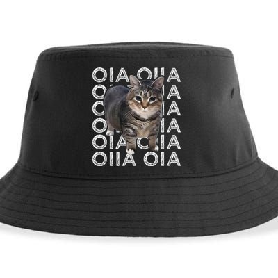 Oia Cat Meme I Wake Up Engage In Tomfoolery Oiia Cat Spinnin Sustainable Bucket Hat