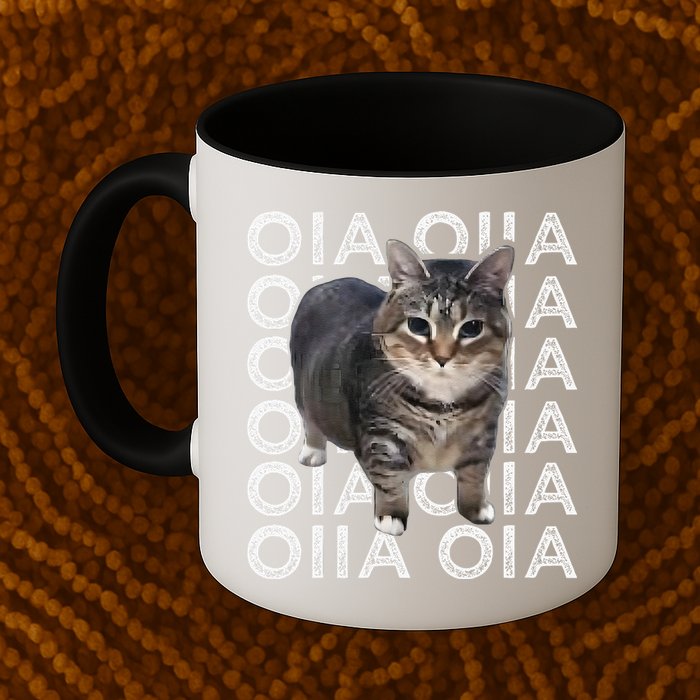 Oia Cat Meme I Wake Up Engage In Tomfoolery Oiia Cat Spinnin Mug