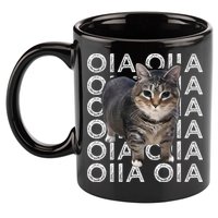 Oia Cat Meme I Wake Up Engage In Tomfoolery Oiia Cat Spinnin 11oz C Handle Ceramic Mug