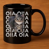 Oia Cat Meme I Wake Up Engage In Tomfoolery Oiia Cat Spinnin 11oz C Handle Ceramic Mug