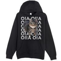 Oia Cat Meme I Wake Up Engage In Tomfoolery Oiia Cat Spinnin Premium Pullover Hoodie