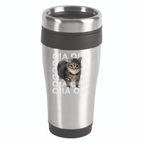 Oia Cat Meme I Wake Up Engage In Tomfoolery Oiia Cat Spinnin 16oz Travel Tumbler