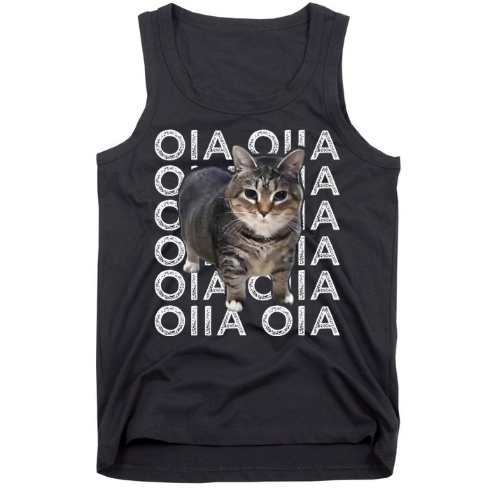 Oia Cat Meme I Wake Up Engage In Tomfoolery Oiia Cat Spinnin Tank Top