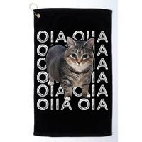 Oia Cat Meme I Wake Up Engage In Tomfoolery Oiia Cat Spinnin Golf Towel