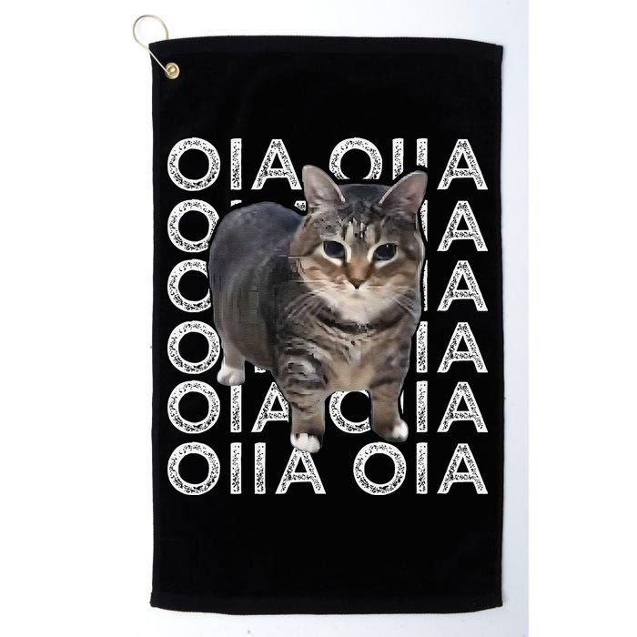 Oia Cat Meme I Wake Up Engage In Tomfoolery Oiia Cat Spinnin Golf Towel