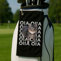 Oia Cat Meme I Wake Up Engage In Tomfoolery Oiia Cat Spinnin Golf Towel