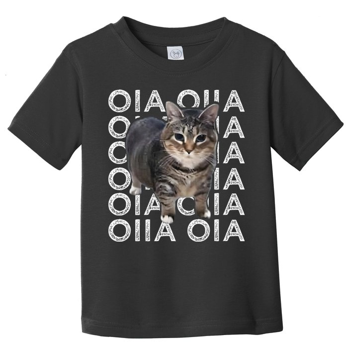 Oia Cat Meme I Wake Up Engage In Tomfoolery Oiia Cat Spinnin Toddler T-Shirt