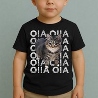 Oia Cat Meme I Wake Up Engage In Tomfoolery Oiia Cat Spinnin Toddler T-Shirt