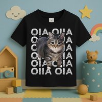 Oia Cat Meme I Wake Up Engage In Tomfoolery Oiia Cat Spinnin Toddler T-Shirt